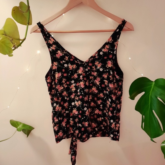 Floral Blouse - Blue/Pink/Orange XS - Picture 2 of 3